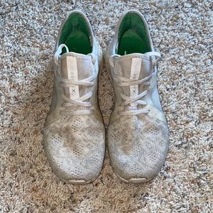 White Adidas Boosts. Womens size 9. In used condition